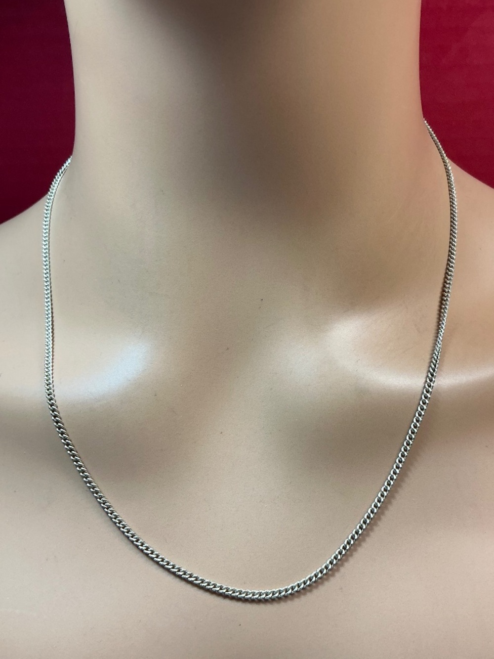 Sterling Silver Curb Links 🔗 Chain. 20 inches long